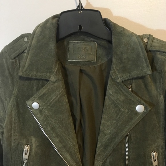 SL8 suede biker jacket - Picture 2 of 4